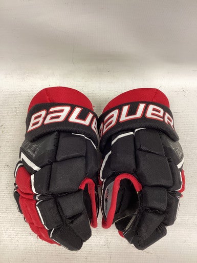 Used Bauer SUPREME 3S GLOVES Junior Gloves White/Black/Red 12" 11851-S000038593