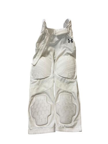 Used Under Armour Youth FB Integrated Pants White SM 11706-S000364201