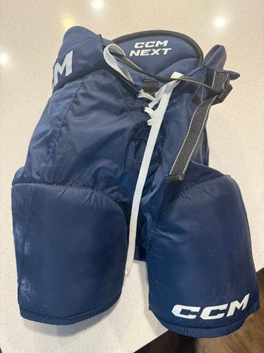 CCM Next Junior Small Hockey Pants (Blue) – Excellent Condition