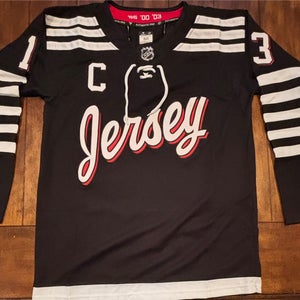 Nico Hischier Black New Jersey Devils Alternate Jersey Adult Medium (50) NWT
