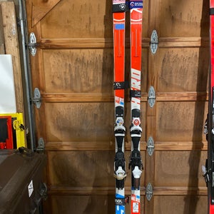 Rossignol DH 218 cm Racing Skis With Bindings Max Din 18 (Used)