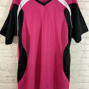High Five Adult Medium Activewear Cut Shirt Long Torso Moisture Wicking Pink
