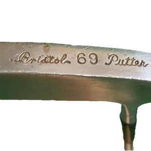 Bristol 69 Curved Sole Blade Putter RH Steel Shaft 32" Good Vintage Leather Grip
