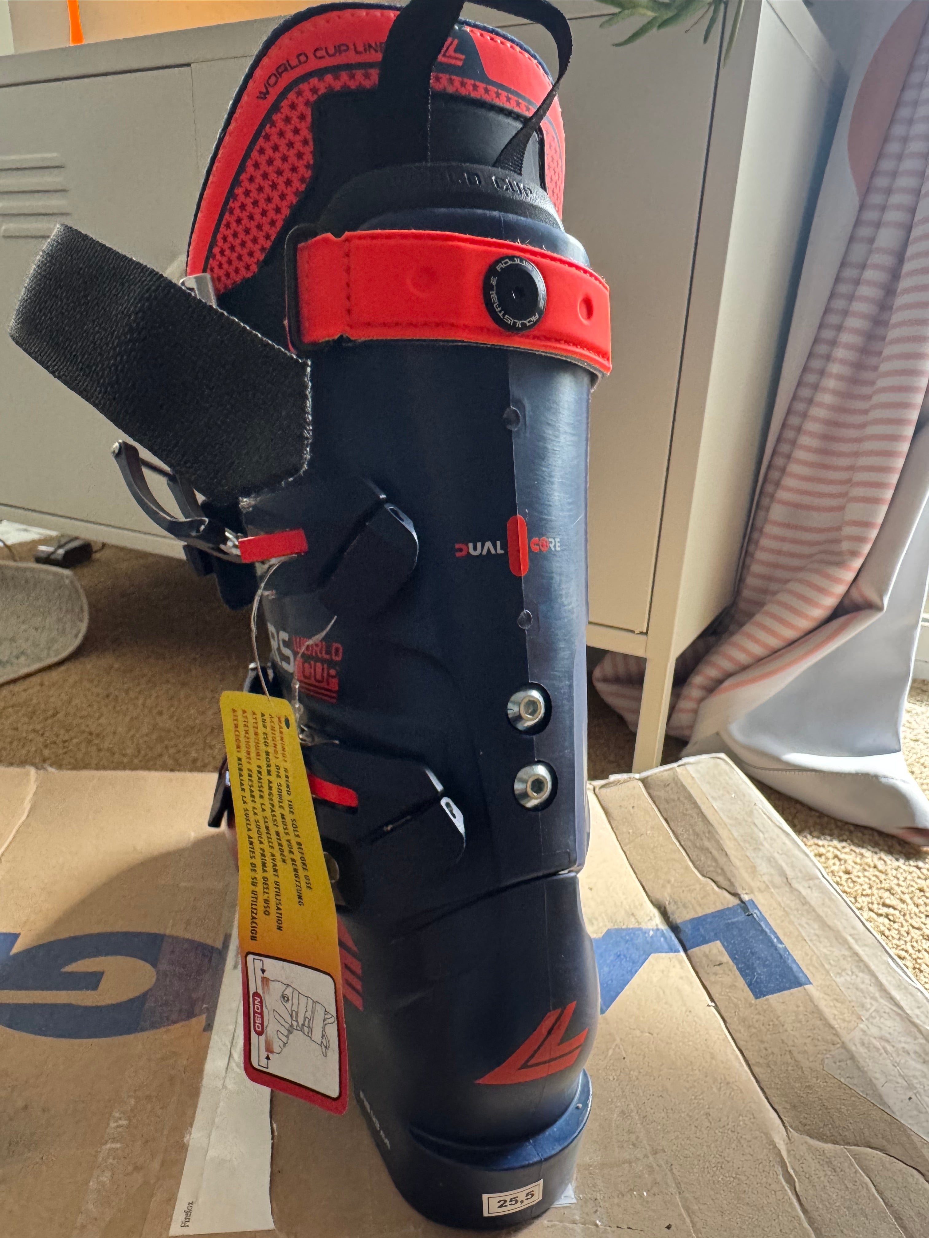 Brand New Lange in box World Cup RS ZB race boot size 25.5