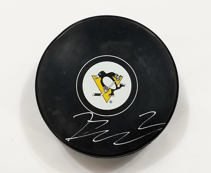 RUTGER McGROARTY Autographed Pittsburgh Penguins NHL Signed Hockey Puck