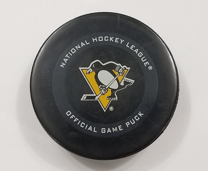 2020'21 Pittsburgh Penguins NHL Game Used Hockey Puck
