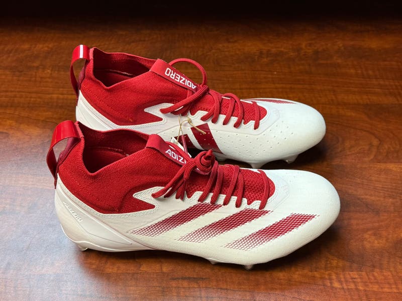 Adidas Adizero Impact+ Mens Size 13 Red White Football  display picture 3