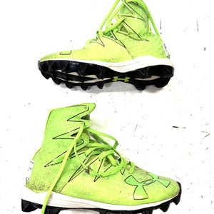 Used Under Armour Jr FB Cleats Green Junior 05.5 11860-S000298941