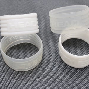 HEAD RUBBER GRIP BAND FOR TENNIS RACQUETS (USED). QTY: 4