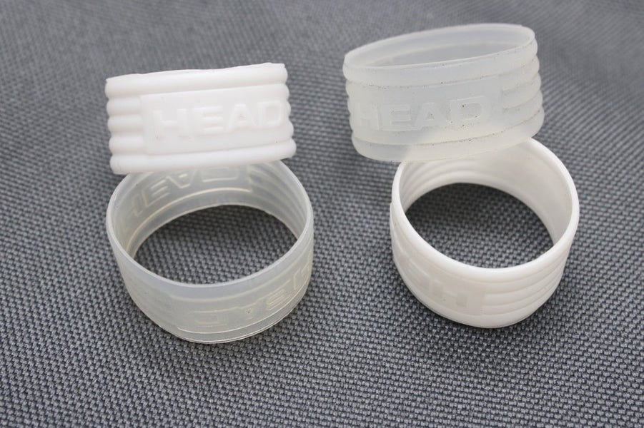 HEAD RUBBER GRIP BAND FOR TENNIS RACQUETS (USED). QTY: 4