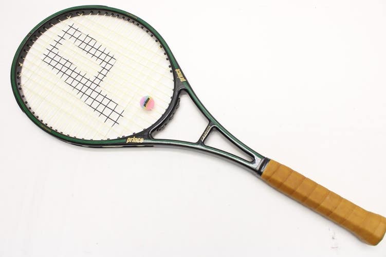 PRINCE ORIGINAL GRAPHITE 90 "4 STRIPES" MIDSIZE TENNIS RACQUET (4 1/2) COLLECTOR