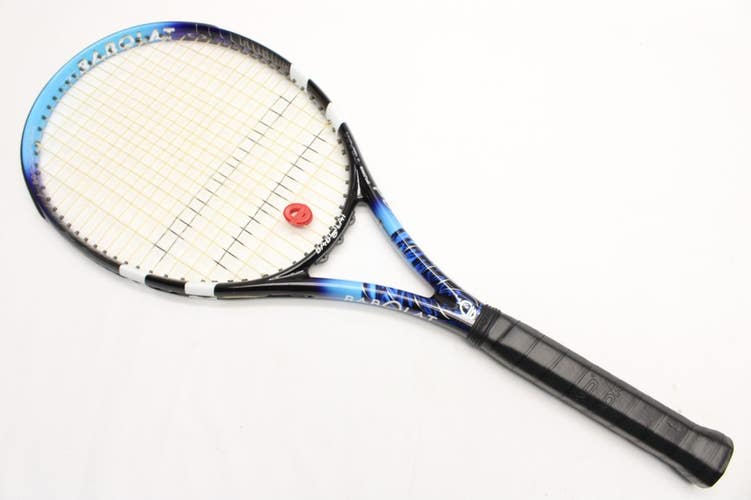 BABOLAT PURE DRIVE + "SWIRLY" TENNIS RACQUET (4 3/8) NEW GRIP. JAPAN DEALER DEMO