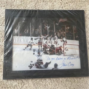 Jim Craig Autographed “Miracle on Ice” Framed Memorabilia – Brand New, Never Opened