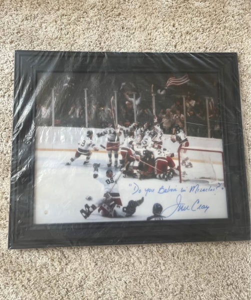 Jim Craig Autographed “Miracle on Ice” Framed Memorabilia – Brand New, Never Opened