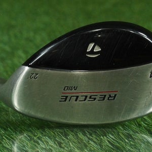 TAYLORMADE RESCUE MID 4 HYBRID IRON 4H ULTRALITE GRAPHITE STIFF RH 22 ~ NICE!!
