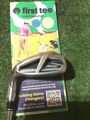 Taylormade Left Handed SIM Max OS Gap Wedge (GW) Regular KBS MAX 85 Steel 36.25