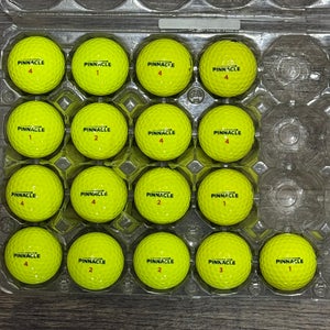 17 Pinnacle Distance / Rush Yellow Golf Balls - 5A/4A Condition