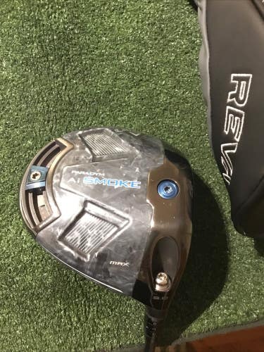 Callaway Paradym AI Smoke Max 9* Driver Stiff HZRDUS 65g T800 Green Graphite 45
