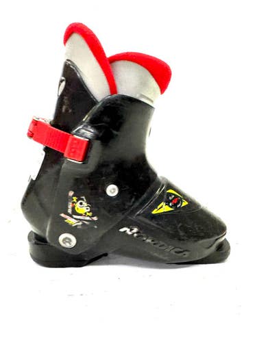 Used Nordica SUPER 0.1 Boys DH Ski Boot Black 205 MP - J01 11860-S000298916