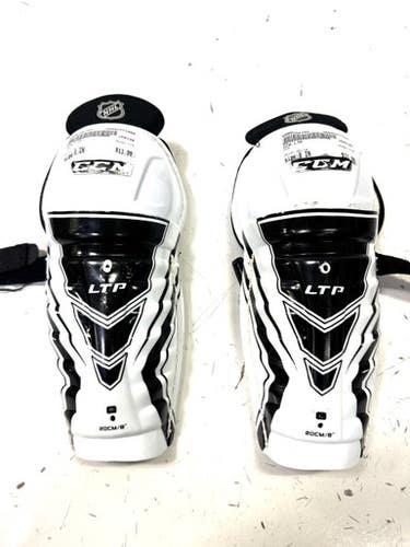 Used CCM LTP Youth Shin Guards White 8" 11860-S000298755
