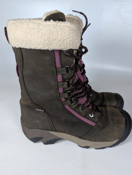 Keen Hoodoo Waterproof Insulated Snow Boots Brown Leather Women's Size: 9 Winter