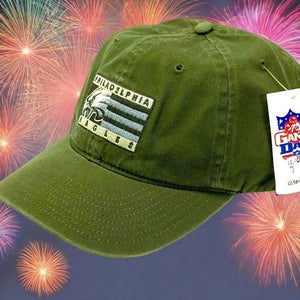 Philadelphia Eagles Vintage 2001 NFL Green "Flag" NOS Cap (New)