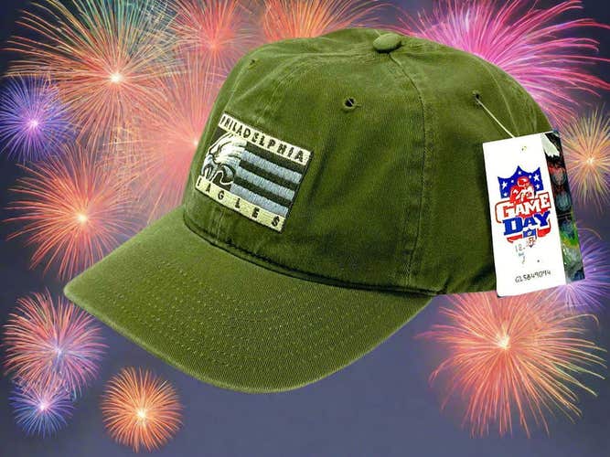 Philadelphia Eagles Vintage 2001 NFL Green "Flag" NOS Cap (New)