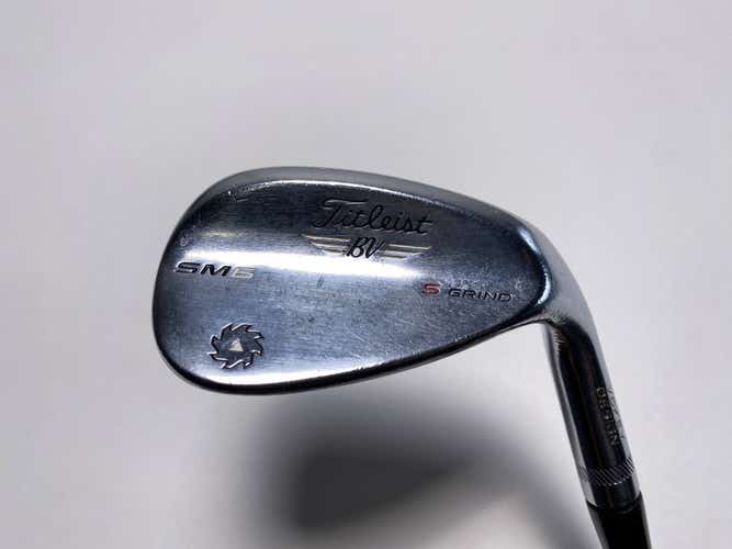 Titleist Vokey SM6 Tour Chrome Sand Wedge SW 54* 10 Bounce S-Grind Wedge RH