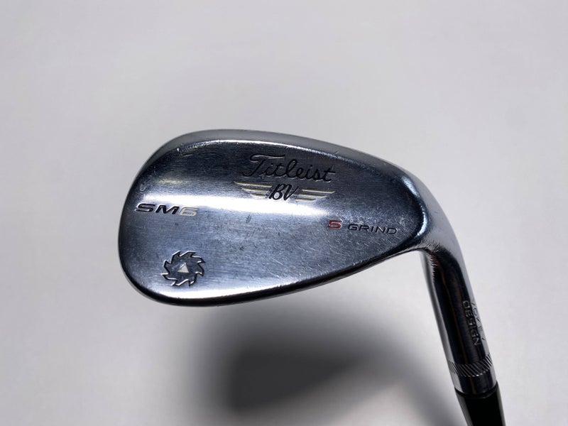 Titleist Vokey SM6 Tour Chrome Sand Wedge SW 54* 10 Bounce S-Grind Wedge RH