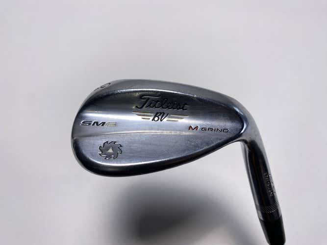 Titleist Vokey SM6 Tour Chrome Lob Wedge LW 60* 8 Bounce M-Grind Wedge RH