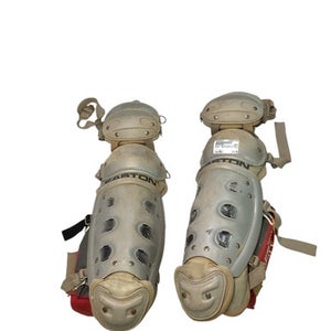 Used Easton EASTON SHIN GUARDS Catchers Leg Guards Grey Adult 11347-S000256817