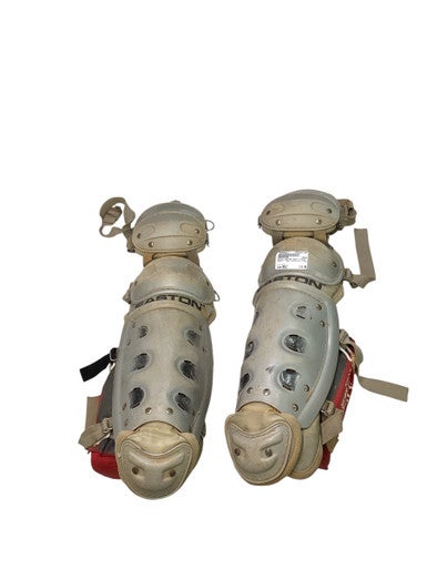 Used Easton EASTON SHIN GUARDS Catchers Leg Guards Grey Adult 11347-S000256817