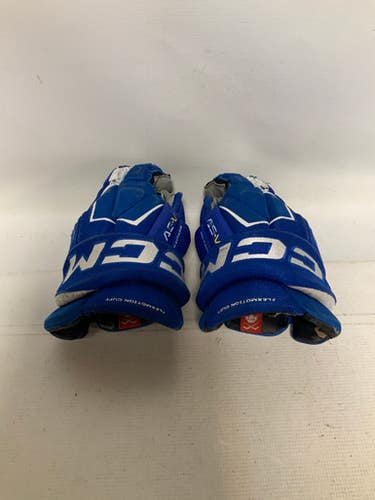 Used CCM TACKS AS-V Intermediate Gloves Royal Blue 13" 11823-S000034727