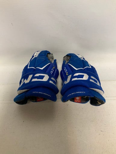 Used CCM TACKS AS-V Intermediate Gloves Royal Blue 13" 11823-S000034727