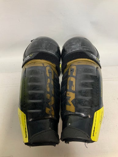 Used CCM TACKS ASV PRO Senior Shin Guards Black 15" 11823-S000034722