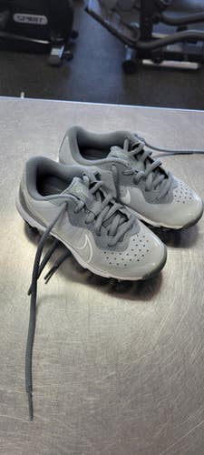 Used Nike DIAMOND 10C BB/SB Cleats Grey Youth 10.0 11497-S000152652