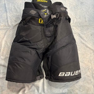Black Intermediate Large Bauer Supreme Mach Hockey Pants (Used)