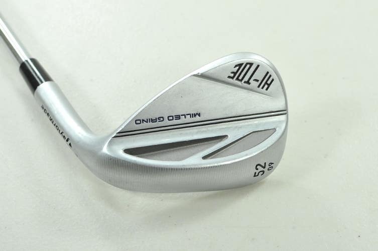 TaylorMade Milled Grind 3 Hi-Toe Chrome 52*-09 Wedge RH Rifle 5.5 Steel # 203744
