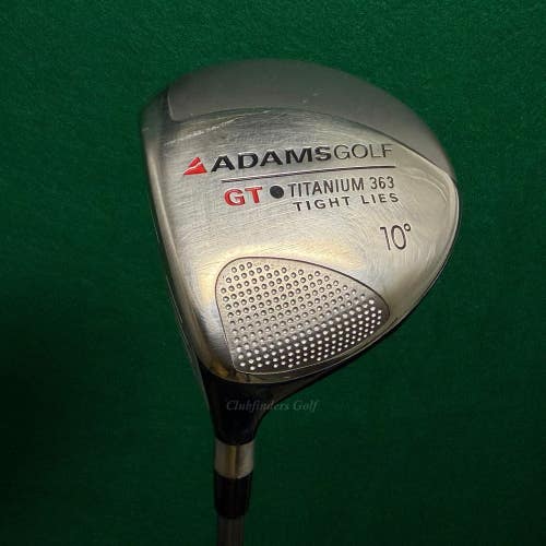 LH Adams GT Titanium 363 Tight Lies 10 Driver Ultralite Graphite Stiff w/HC