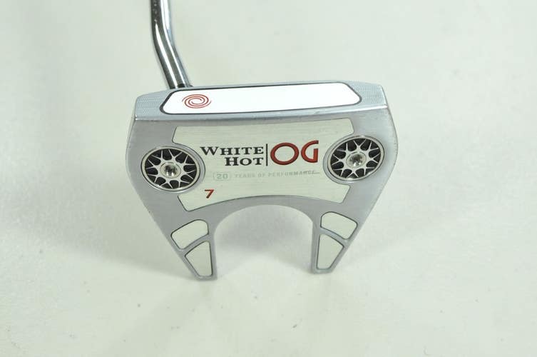 LEFT HANDED Odyssey White Hot OG 7 S Seven 33" Putter Steel #203740