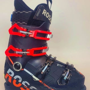 USED $400 Men's Rossignol Speed Ski Boots  Black/Orange Sizes 7.5 8.5 9.5 10.5