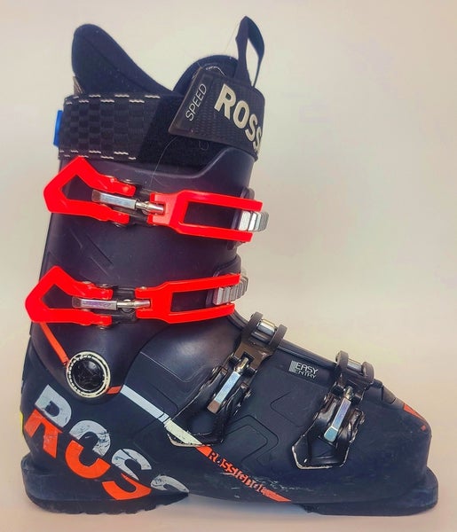 USED $400 Men's Rossignol Speed Ski Boots  Black/Orange Sizes 7.5 8.5 9.5 10.5