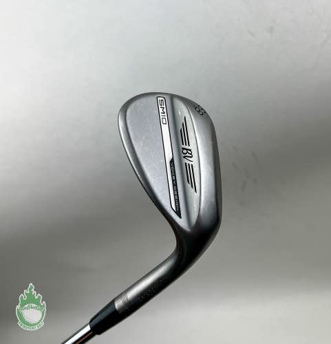 Used Titleist Vokey SM10 Nickel T Grind Wedge 58*-04 Stiff Flex Steel Golf Club