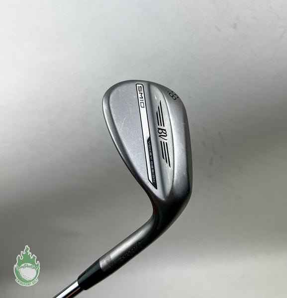 Used Titleist Vokey SM10 Nickel T Grind Wedge 58*-04 Stiff Flex Steel Golf Club