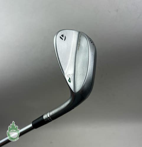 Used RH TaylorMade Milled Grind 4 LB Wedge 56*-08 X-Stiff Flex Steel Golf Club