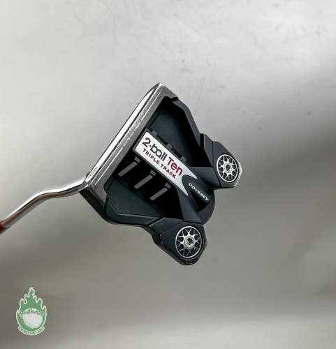 Used LH Odyssey 2-Ball Ten Triple Track 35" Putter Stroke Lab Shaft Golf Club