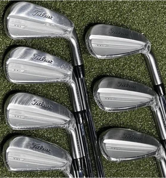 Titleist T100 3G 2023 Forged Iron Set 4-PW Steel AMT Tour White
