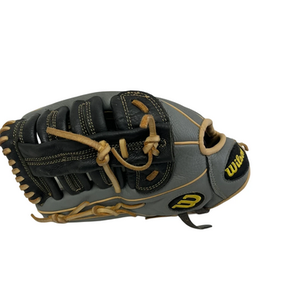 Used Wilson A500 12.5" LH Throw Grey Baseball Glove 11692-S000142408