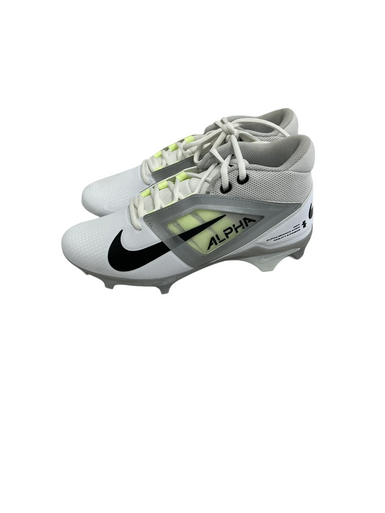 New Nike Alpha Menace 4 Pro Mens 7.5 Adult FB Cleats White   11692-S000142389