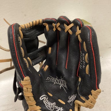 Used Rawlings H105IB BB/SB Glove RH Throw Black And Red 10 1/2" 11725-S000492560